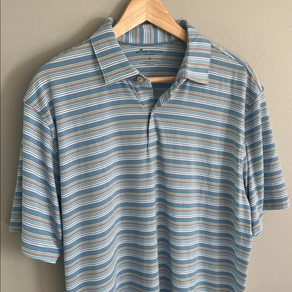 Peter Millar Seaside Performance Polo Shirt Size Medium - Picture 3 of 8